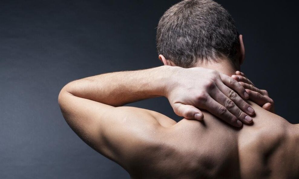 Self-massage the neck to relieve pain