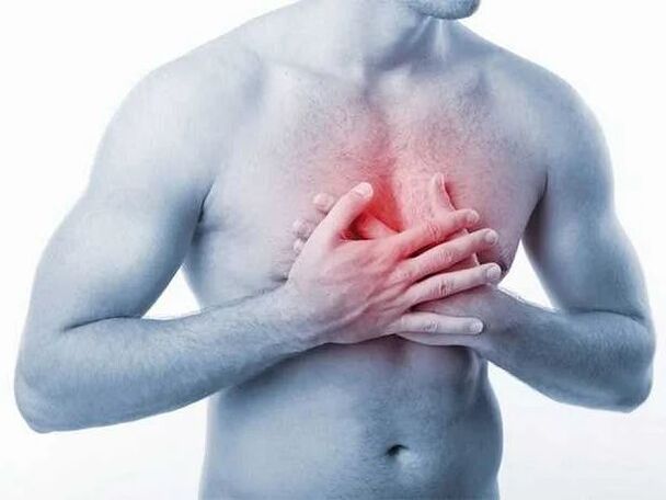 Symptoms of chest osteochondrosis